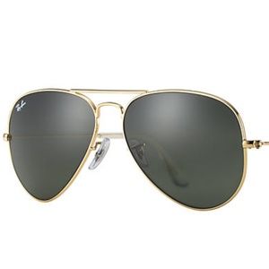 RAY BAN ORIGINAL AVIATOR SUNGLASSES GOLD RB3025